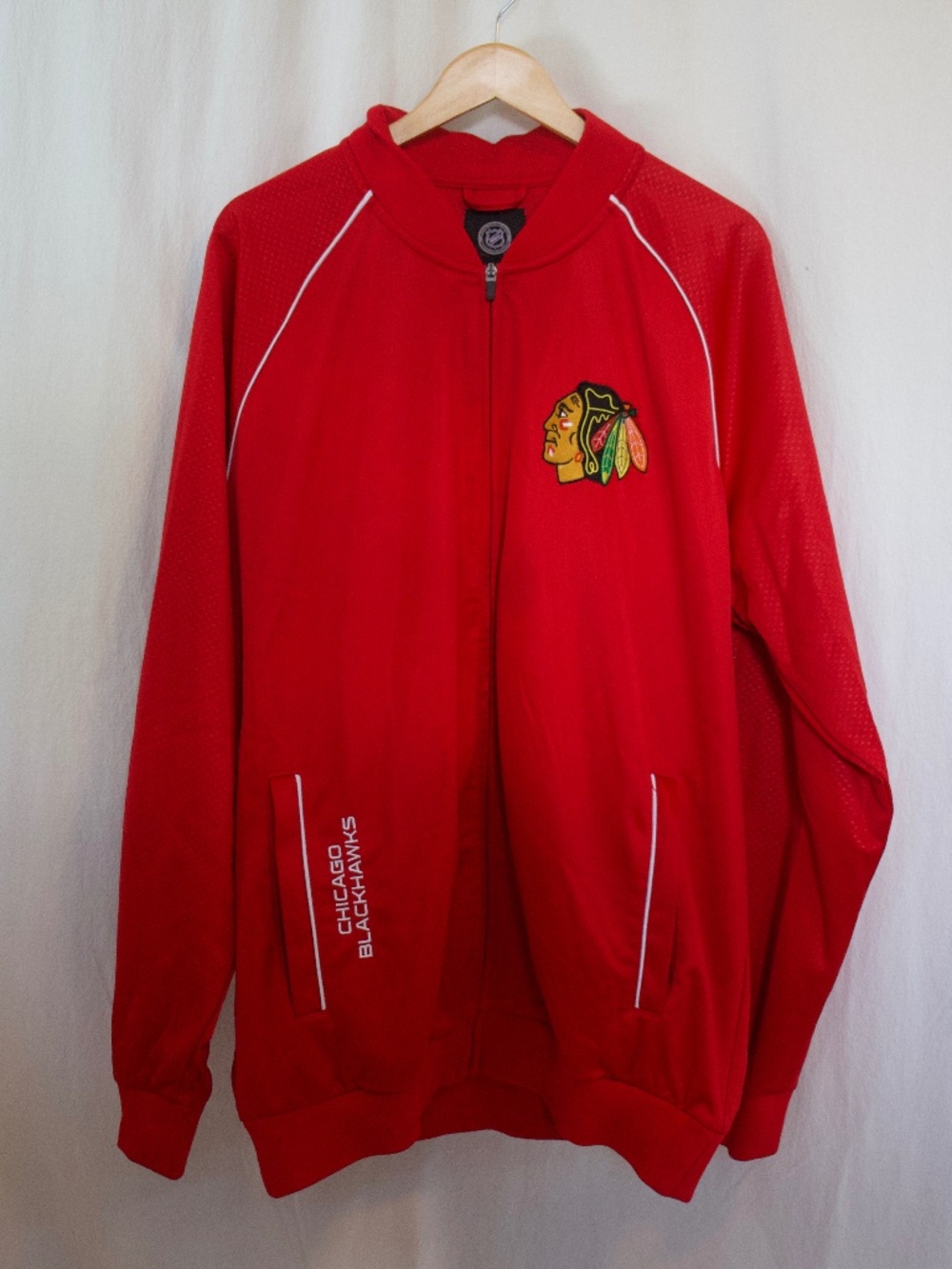 Chicago Blackhawks red full-zip track  Levelwear Mens Red Nitro Track Jacket XXL